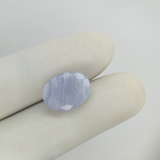 Blue Lace Agate 7.65 Ct Lab Tested Blue Lace Agate 7.65 Ct Lab Tested